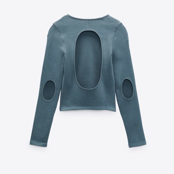 Zara Seamless Cut Out Top - Picture 4 of 5